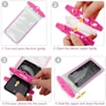 Miniatyrbillede 4 af 4: Vandtæt pouch - E.F.CONNECTION - Kompatibel med Redmi 12C 11A 10C 10A 9T 9C 9A 8 8A - Vandafvisende - Fleksibel - Sort Svart