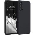 Miniatyrbillede 1 af 4: Etui til One Plus Nord CE 5G (6,43") Blød silikone Sort Anti-Shock Præcis Cutting Sort Svart