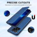Miniatyrbillede 3 af 4: Coque - Xiaomi - 13T/13T Pro - Syntetisk Læder - Mørkeblå - Magnetisk Lukning marinblå