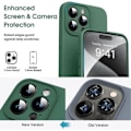 Miniatyrbillede 2 af 4: Coque - Silikone - iPhone 16 Pro Max - Ultra Fin - Stødabsorberende - Grøn Nat Nattgrönt