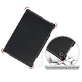 Miniatyrbild 2 av 4: Tablettfodral för Huawei MediaPad M5 lite (10,1") PU-läder Flip-fodral med stativ - svart SVART