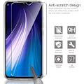 Miniatyrbild 3 av 4: Skyddande skal för Redmi Note 8 - Xiaomi - Flexibelt TPU-silikon - Transparent - 2 härdat glas - Skärmskydd Transparent