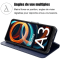 Miniatyrbillede 2 af 4: Coque - Xiaomi - Redmi A3 - PU-læder - Stødabsorberende - Justerbart Stativ marinblå