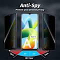 Miniatyrbillede 2 af 4: Sæt med 2 anti-spion hærdet glas til Xiaomi Redmi A1/A2 - E.F. CONNECTION - Skærmbeskytter Svart