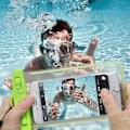 Miniatyrbild 3 av 4: Vattentät hölster för iPhone 16 Pro Max 15 14 13 12 XS X XR - Vattentät ficka Svart