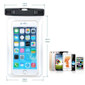 Miniatyrbillede 2 af 4: Pakke-2 vandtæt posecover til iPhone 11 Pro Max XS X XR 8 Plus 7 Plus 6s Plus smartphone Svart