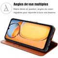 Miniatyrbillede 2 af 4: Coque Intégrale - E.F.Connection - Redmi 13C - PU Læder Rosa - Stødabsorberende - Kradsikker Rosa