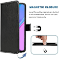 Miniatyrbillede 3 af 4: Etui til Redmi 9 (6,53") sort lædereffekt Elegant design solid magnetisk lukning Svart