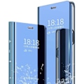 Miniatyrbild 2 av 4: Xiaomi Redmi 9A Fodral, Mirror Flip Ultra Thin Anti-Scratch Shockproof Technology Clear View Stående Fodral Xiaomi RedmNG Fodral