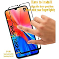 Miniatyrbillede 2 af 4: Skærmbeskyttelsesfilm - E.F.CONNECTION - til Redmi Note 8T - Tempereret glas - Sort - Pakke med 4 Transparent med svart kant