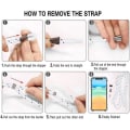 Miniatyrbild 4 av 4: Fodral för Redmi Note 9 (6,53") Förstärkt hörn Anti-Scratch Mjuk Tunn Transparent + Justerbar axelrem Vit Transparent-Vit