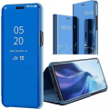 Miniatyrbillede 1 af 4: Beskyttelsesetui til Xiaomi Mi 11 Pro - E.F.CONNECTION - Smart View Soft Blue - Semi-stiv - PC Blå