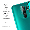 Miniatyrbillede 2 af 4: Etui til Redmi 9 Transparent Silikone + 2 hærdede briller og 2 bagkamerabeskyttelse Transparent