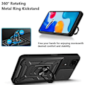 Miniatyrbillede 4 af 4: Beskyttecase - Xiaomi - Redmi Note 11S - Sort - Stødabsorberende - 360° Støtte Svart