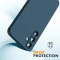 Miniatyrbillede 2 af 4: Coque og Temperede Glas - Xiaomi - Redmi Note 13 5G - Beskyttelse i Flydende Silikone - Ultra Tynd - Marineblå marinblå
