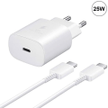 Miniatyrbild 1 av 4: 25W vit USB-C-laddare + 1M USB-C-kabel för realme C25Y C21Y C21 C20 C11