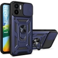 Miniatyrbillede 1 af 2: Beskyttelsesetui til Redmi A1/A2 - E.F.CONNECTION - Rigid - Marineblå - Dobbelt lag beskyttelse marinblå