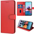 Skyddsskal - E.F.CONNECTION - Redmi Note 10 Pro 5G - Mjuk skinn effekt - Röd - 360 grader Röd