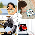 Miniatyrbild 6 av 6: Skydd för iPad Pro 11 Tum (2022/2021/2020/2018) Stöttålig Fodral med Stöd Funktion - Blå Blå