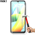 Miniatyrbild 1 av 4: Härdat glas för Redmi A1/A2 Enkel installation Anti-scratch Pack om 2 Transparent