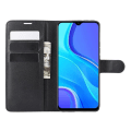 Miniatyrbillede 3 af 4: Cover - Xiaomi - Redmi 9 - PU læder - Stødsikker - Support Svart