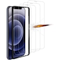 Miniatyrbillede 1 af 4: Filmbeskyttelse i hærdet glas - Ikke specificeret - iPhone 12 - 4 stk. - Ridseresistent - 0,3 mm Transparent