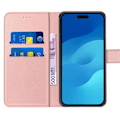 Miniatyrbild 3 av 4: Fodral till iPhone 15 Pro Max - Rosa Anti-Scratch Mjukt PU-läder 360 graders skydd