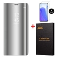 Miniatyrbillede 1 af 4: Etui - Xiaomi - Mi 10T - Spejl - Standfunktion - 2 hærdede briller Silver