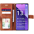 Miniatyrbild 3 av 4: Fodral till Xiaomi Redmi Note 13 Pro+ 5G - Note 13 Pro Plus 5G, Anti-Scratch 360 graders skydd PU Läder Brun