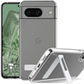 Miniatyrbild 1 av 4: TPU-skal - Google - Pixel 8 - Stötskydd - Stöd på baksidan - Transparent Transparent
