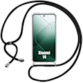 Miniatyrbillede 1 af 4: Coque til Xiaomi 14 - Xiaomi - Forstærket Beskyttelse - TPU Stødabsorberende - Let Snor - Gennemsigtig Transparent, svart