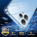 Miniatyrbillede 4 af 4: Coque - Xiaomi - Redmi 12 - Forstærket Beskyttelse - TPU Sixten - Justerbar Snor Turquoise Klar, turkos