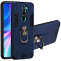 Miniatyrbillede 1 af 4: Etui til Xiaomi Redmi Note 8 Pro Shell Magnetisk Ring Holder Stativ Kickstand Slim Hard Cell Bumper Shockproof AX