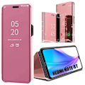Miniatyrbild 1 av 4: Skyddsskal - E.F.CONNECTION - Redmi Note 8T - Spegeleffekt - Genomskinligt Fönster - Rosa rosa