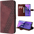 Miniatyrbillede 1 af 4: Coque til Xiaomi Redmi Note 13 Pro+ 5G - E.F.Connection - Rød - Syntetisk læder - Semi-stiv - Magnetisk Röd