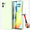 Miniatyrbillede 1 af 4: Coque Silikone - Xiaomi - Redmi A1-A2 - Ultra Tynd - Ridsebeskyttelse - 2 Hærdede Glas Grön