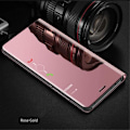 Miniatyrbild 4 av 4: Fodral för Xiaomi Mi 11 5G, Stötsäkert Smart Transparent Fodral Cover Shell, Stående Plating Technology Clear View Mirror Phon