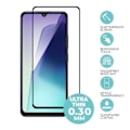 Miniatyrbillede 2 af 4: Pack-4 Helglas til Xiaomi Redmi A5 4G - Stødabsorberende og Ridsefast med Sort Kant Transparent