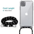 Miniatyrbild 4 av 4: Skyddsskal - E.F.CONNECTION - iPhone 12 Pro Max - Flexibelt - Transparent-Svart - Stötabsorberande Transparent-svart