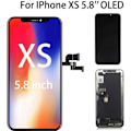 Miniatyrbild 1 av 4: Hårdskärm för iPhone XS OLED 5.8" Mobiltelefon Glas monterat Touch + LCD-skärm + Chassi - Svart Svart