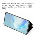 Miniatyrbillede 2 af 4: Etui - Xiaomi - Redmi Note 9 - Spejlklap-etui - Stødsikker - Standfunktion Vit/Silver