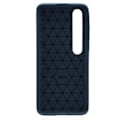 Miniatyrbillede 2 af 4: Sort blødt etui til Xiaomi Mi 10 med børstet carbon effekt Svart