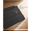 Miniatyrbild 5 av 6: Tangentbord för Microsoft Surface Pro 7 Plus / 7 / 6 / 5 / 4 / 3, Bluetooth Bakgrundsbelysning AZERTY med Pekplatta