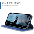 Miniatyrbild 5 av 6: Coque + 2 Härdat Glas för Xiaomi Redmi Note 14 Pro Plus 5G/Note 14 Pro+ 5G, Marint Läder Effekt marinblå