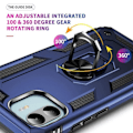 Miniatyrbillede 2 af 4: Beskyttelsesskal - E.F.CONNECTION - Xiaomi Redmi 13C - Stødabsorberende - Bageste Ringsupport - Mørkeblå marinblå