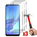 Skärmskydd - OPPO - A53/A53s - 3-pack - Härdat glas - Rep-resistent Transparent
