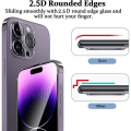 Miniatyrbillede 3 af 4: [2 styk] Klart hærdet glas til iPhone 14 Pro (6.1") Transparent