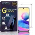 Miniatyrbild 1 av 4: VCOMP® för Xiaomi Redmi Note 10 5G 6,5": 1 helfärgsskärm härdat glas skärmskyddsfilm - SVART SVART
