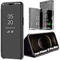 Miniatyrbillede 1 af 4: Cover til iPhone 12 Pro Max (6,7") Komfortabel SMART VIEW 365 graders beskyttelse Sort Svart