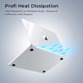 Miniatyrbillede 4 af 6: Ultra Tynd og Transparent Cover Kompatibel med MacBook Air 15 Tommer M4 M3 M2 med Touch ID, 2025 2024 2023 A3241 A2941 A3114 Färg: Färglös kristall